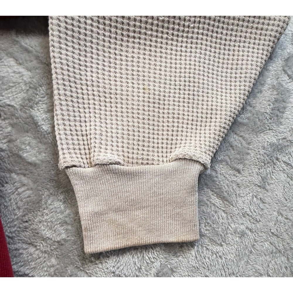 Vtg Russell Athletic Short Sleeve Crewneck Sweatshirt Thermal Long John Sleeve - Picture 13 of 16